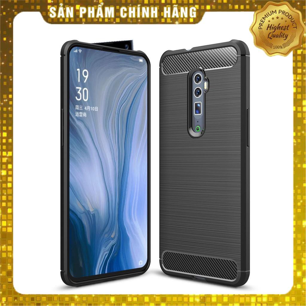Ốp lưng chống sốc vân kim loại cho Oppo Reno 10X hiệu Likgus (bảo vệ toàn diện, siêu mềm mịn) - Hàng chính hãng