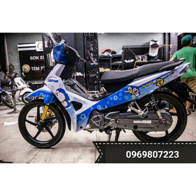 Tem trùm xe Honda Blade doremon