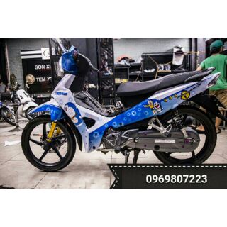 Tem trùm xe Honda Blade doremon