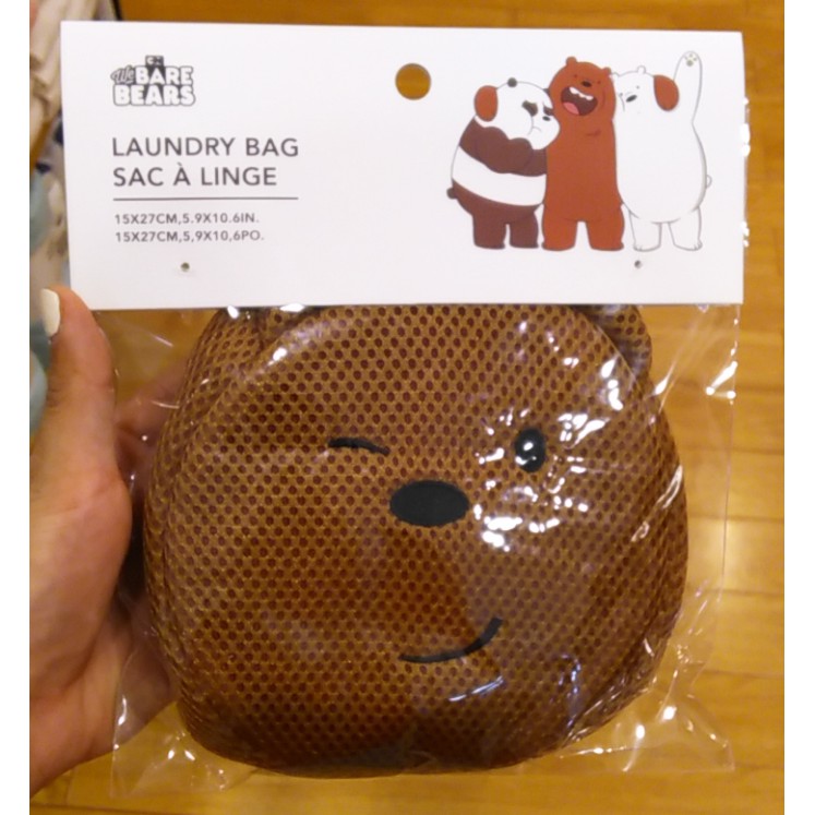 Túi giặt quần áo anh em gấu We Bare Bears Chúng tôi đơn giản là gấu chính hãng Miniso