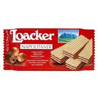 Bánh xốp kem hạt dẻ hiệu Loacker – gói 45gr