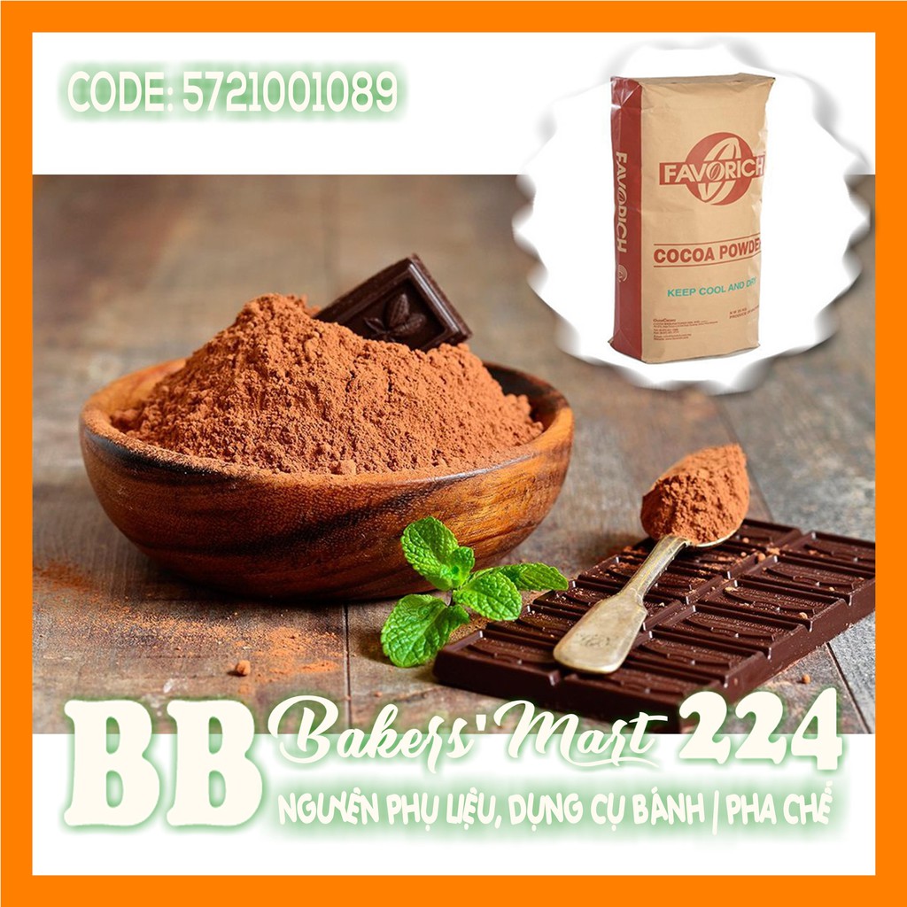 Bột Cacao ĐẮNG Malaysia hiệu FAVORICH - Gói 100gr