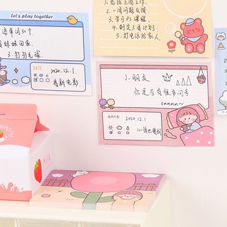 Set 50 tờ giấy note cực dễ thương kiểu Hàn quốc