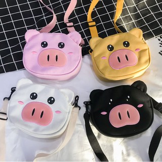 HÀNG CÓ SẴN - TÚI ĐEO CHÉO VẢI BỐ HÌNH BÉ HEO DỄ THƯƠNG GIÁ RẺ