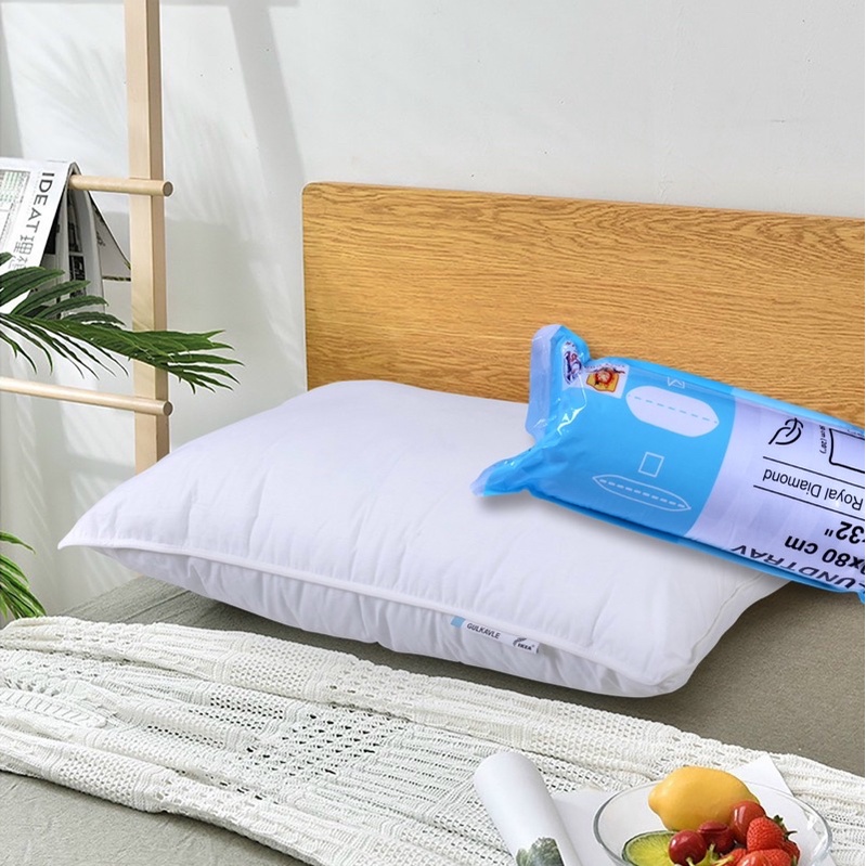 Ruột gối IkE lông vũ nhật bản,gối IkE lông vũ thoáng mát