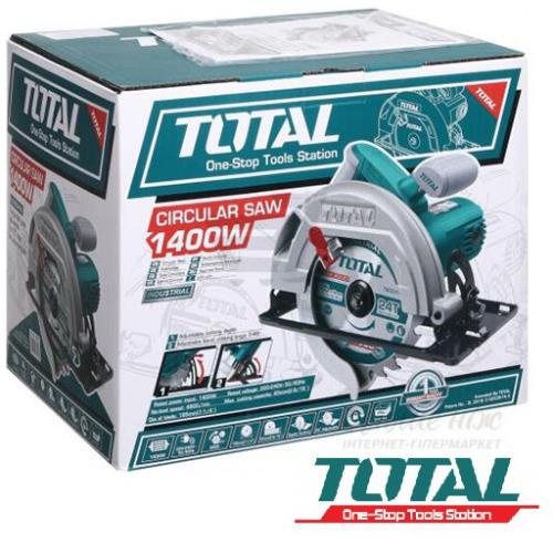 TOTAL Máy cưa gỗ đĩa 185mm 1400W TS1141856