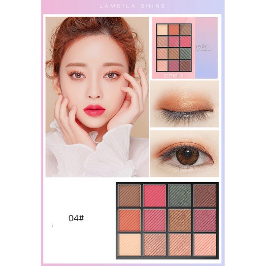 ❤️❤️❤️ Bảng phấn mắt 12 màu School Lameila Eye Shadow chanh xả T5016 ❤️❤️❤️ -PM5-A07T2