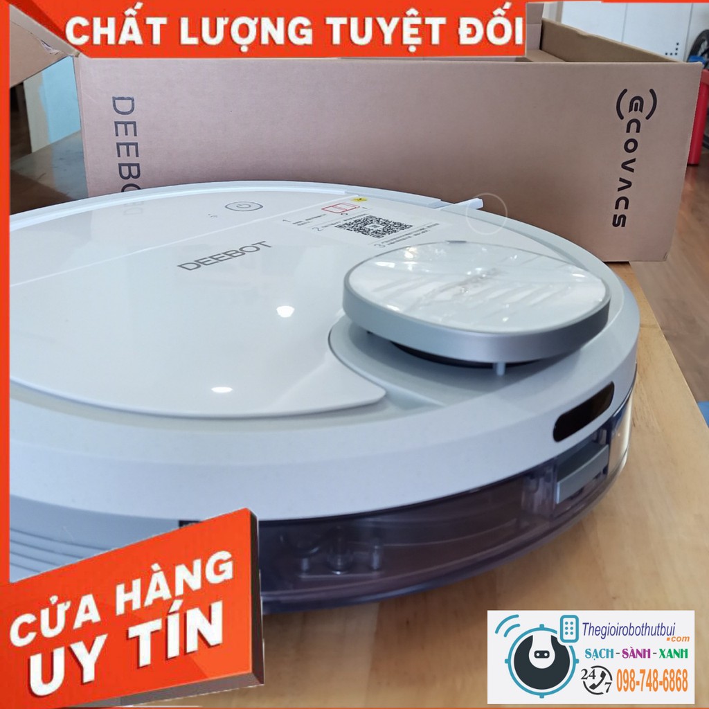 Robot Hút Bụi Lau Nhà Deebot Ecovacs DN33 (Ozmo 900) Chính Hãng, Hàng Trưng bày, [ App Tiếng ViệT ]