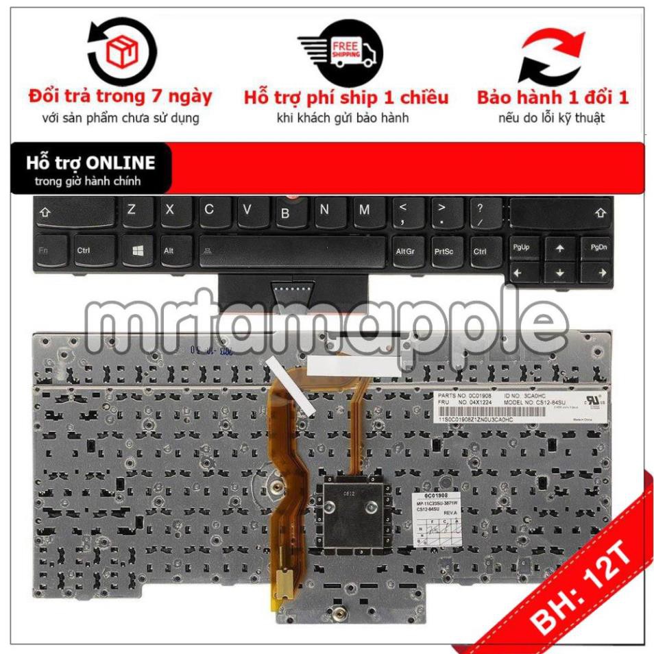 BH12TH] (KEYBOARD) BÀN PHÍM LAPTOP LENOVO T430 dùng cho ThinkPad T430 T430s X230 T530 W530 L430 L530