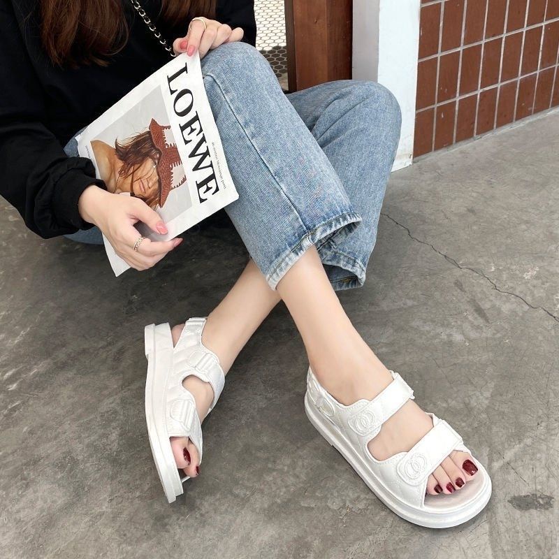 Dép sandal nữ hai quai ngang đế bánh mỳ chất cao su non JUMATO G2.028.TR.39