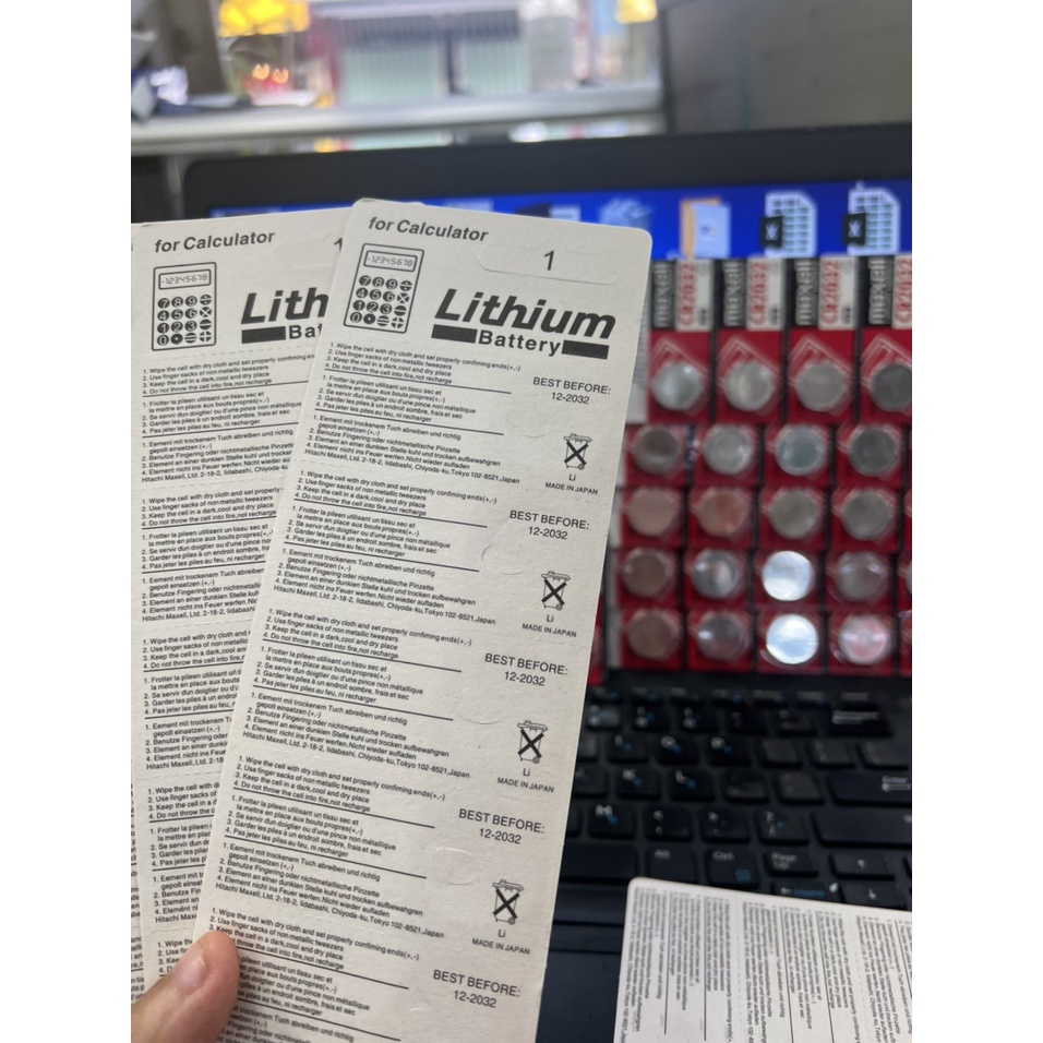 Pin Cmos MAXELL CR2032 3V - 1 Hộp 20 Vỉ - 100 Viên , Chính Hãng