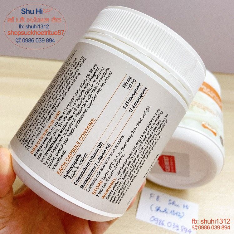 Canxi hữu cơ kèm d3 k2 giúp tăng khả năng hấp thu, milk calcium bone care bio island 150 viên úc, người lớn từ 12 tuổi