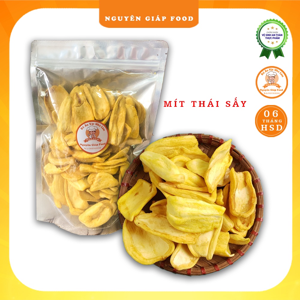 Mít Thái sấy xuất khẩu 500g Nguyên Giáp Food - MT01-500g đồ ăn vặt vừa rẻ vừa ngon