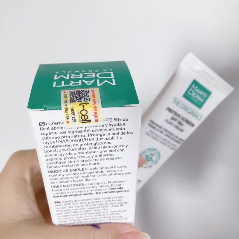 (HÀNG CÔNG TY) Kem Chống Nắng Phổ Rộng Martiderm La Formula The Originals Proteos Screen SPF 50+ Fluid Cream | BigBuy360 - bigbuy360.vn