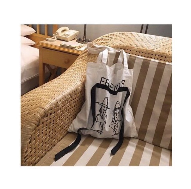 Túi vải tote in hình và chữ