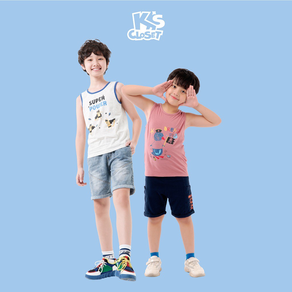 Áo Tanktop Cho Bé Trai (03 - 09 Tuổi) K's Closet K115TES / K301TES