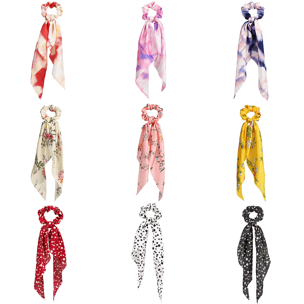 Dây buộc tóc AY kiểu ruy băng 20 mẫu tùy chọn phong cách retro thời trang dành cho nữ