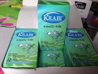 Bao cao su KRABI THÁI LAN- siêu mỏng tinh chất bạc hà