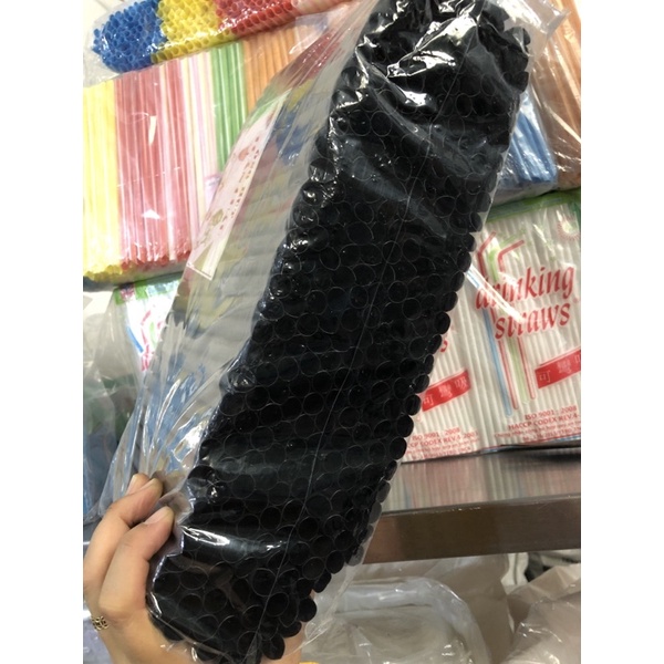 Ống hút uống nước mía, trà sưa có đầu nhọn, ống hút trân châu