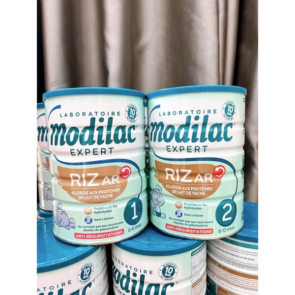 Sữa bột Modilac Riz Ar cho bé dị ứng đạm sữa bò Pháp 800gr