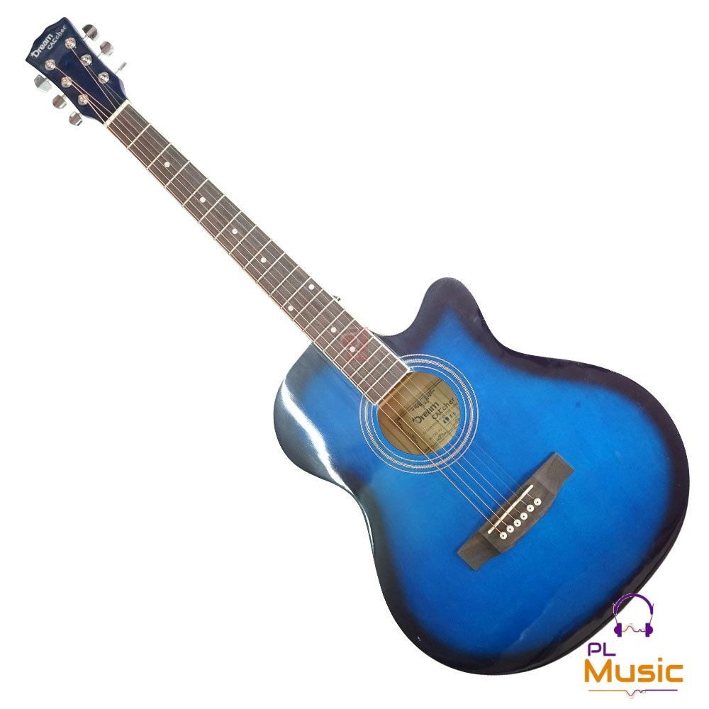 Đàn Guitar Acoustic giá rẻ cho người mới tập chơi Dream KBD có ty chỉnh cần - Tặng kèm phụ kiện