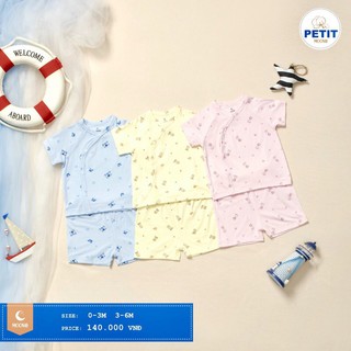 Bộ Moon ngắn sơ sinh chất Petit