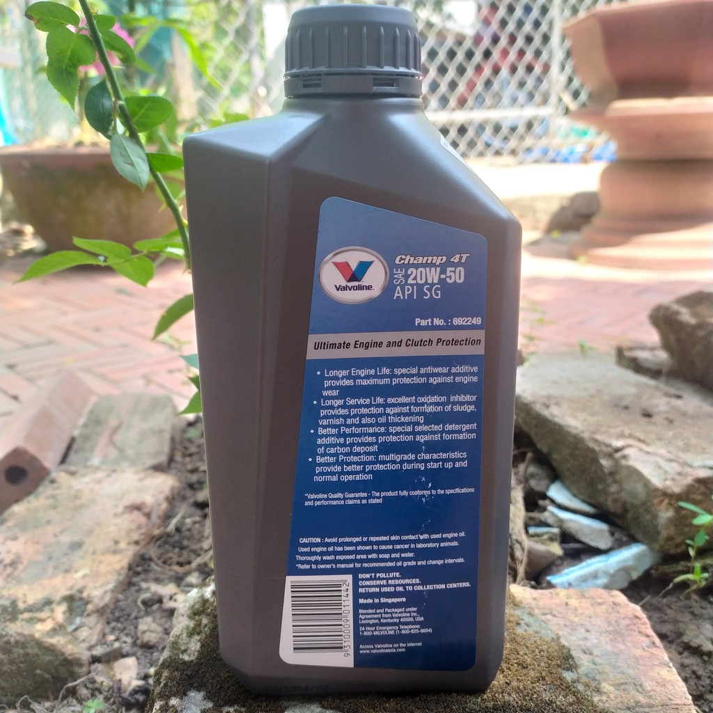 Nhớt Valvoline Champ 4T 20w50 dung tích 1L