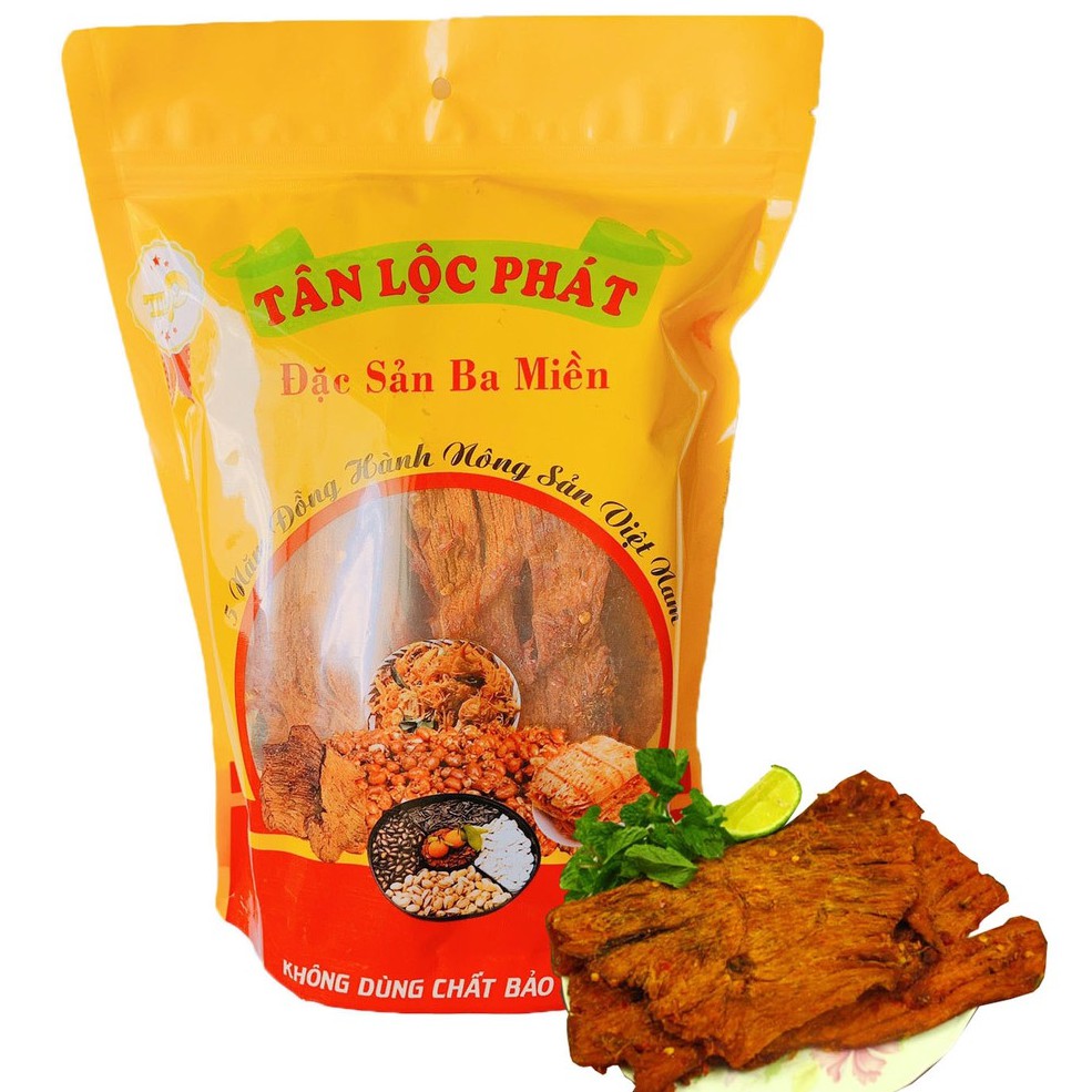 KHÔ BÒ MIẾNG MỀM CAY TÂN LỘC PHÁT - BỊCH 500G