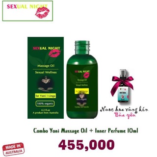 Cặp Đôi Dầu Massage Tăng Khoái Cảm và Nước Hoa Vùng Kín