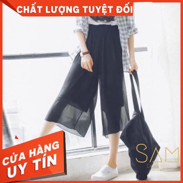 Quần Ống Rộng Vải Voan