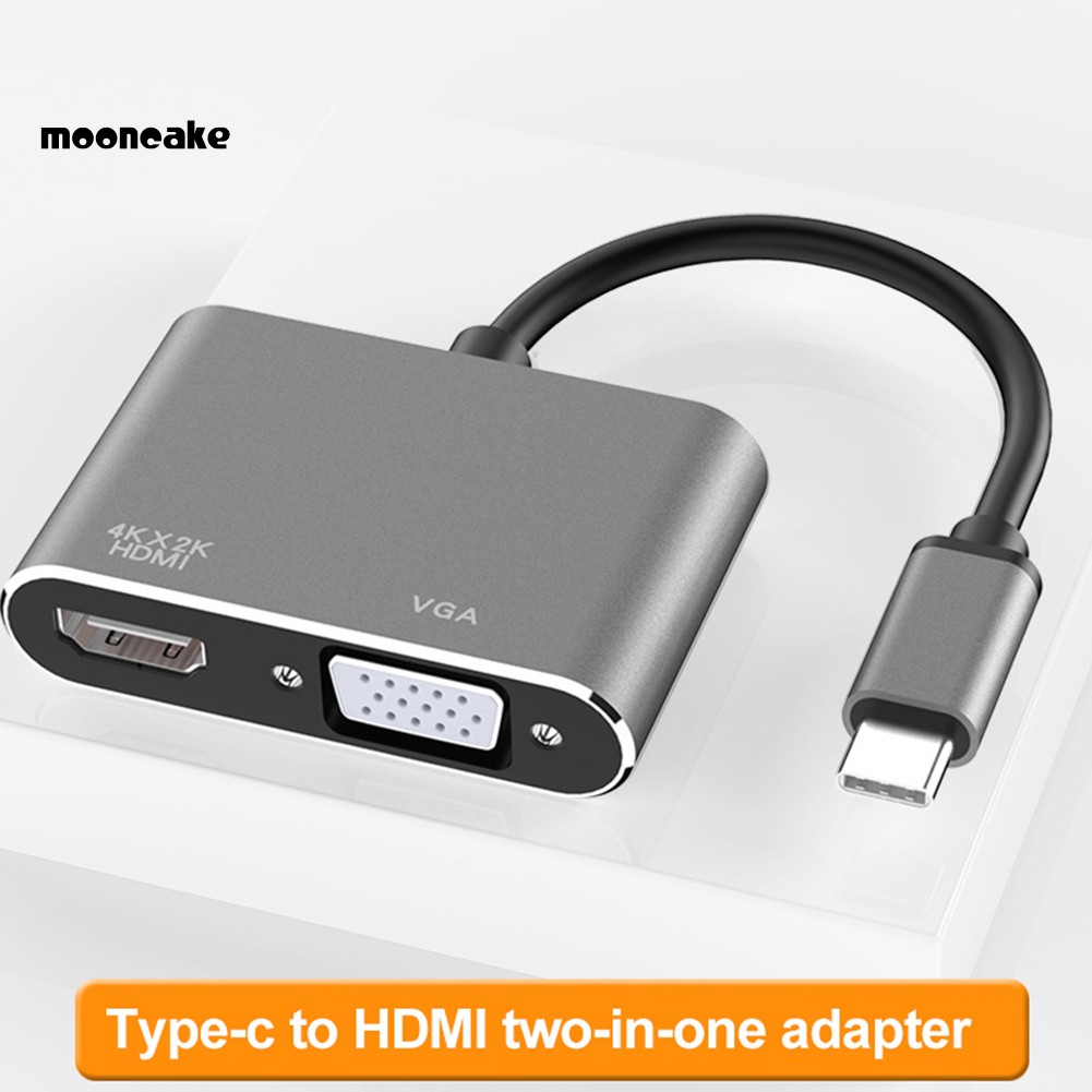 Dây Cáp Chuyển Đổi Usb 3.1 Type-c Sang 4kx2k Hdmi Vga Cho Macbook