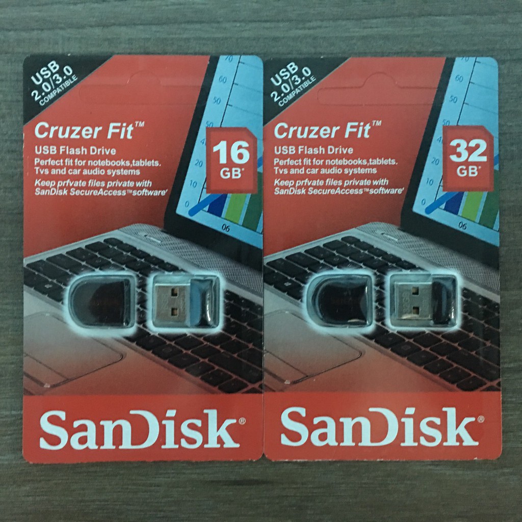 USB 32GB/16GB SanDisk Chính Hãng – Cruzer Fit CZ33 & Cool Circle CZ60 – Super Mini – USB Flash Diver – Bảo hành 5 năm