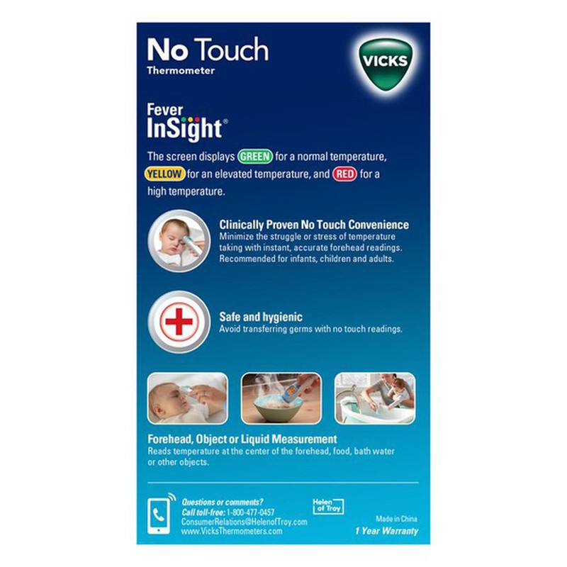 Nhiệt kế điện tử Vicks No Touch 3-in-1 Thermometer