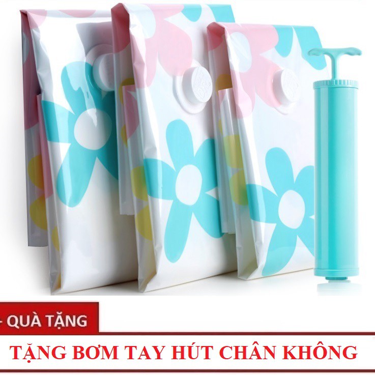 Bộ 4 Túi hút chân không bảo quản quần áo chăn màn - Gọn gàng, chống nấm mốc