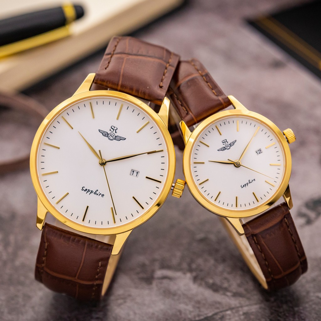 Đồng hồ nam chính hãng SR WATCH SG3001.4602CV Mặt kính Sapphire Crystal mạ vàng công nghệ PVD sang trọng quý phái | BigBuy360 - bigbuy360.vn