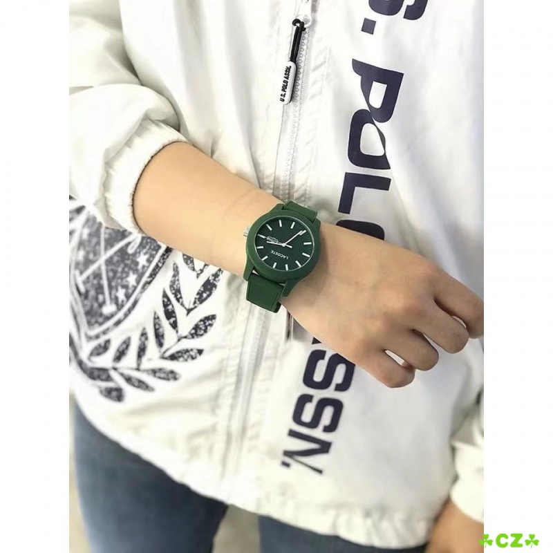 ☘️Cz☘️ Đồng Hồ Đeo Tay Lacoste 10 Màu Cho Nam Nữ