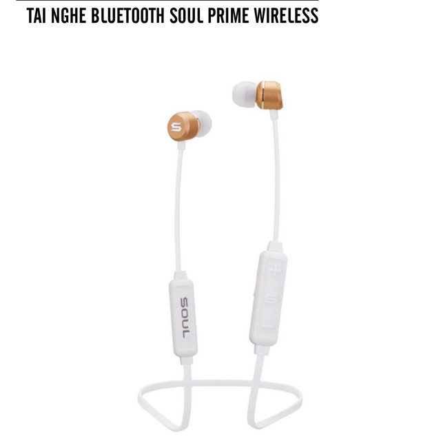 TAI NGHE BLUETOOTH SOUL PRIME WIRELESS WHITE