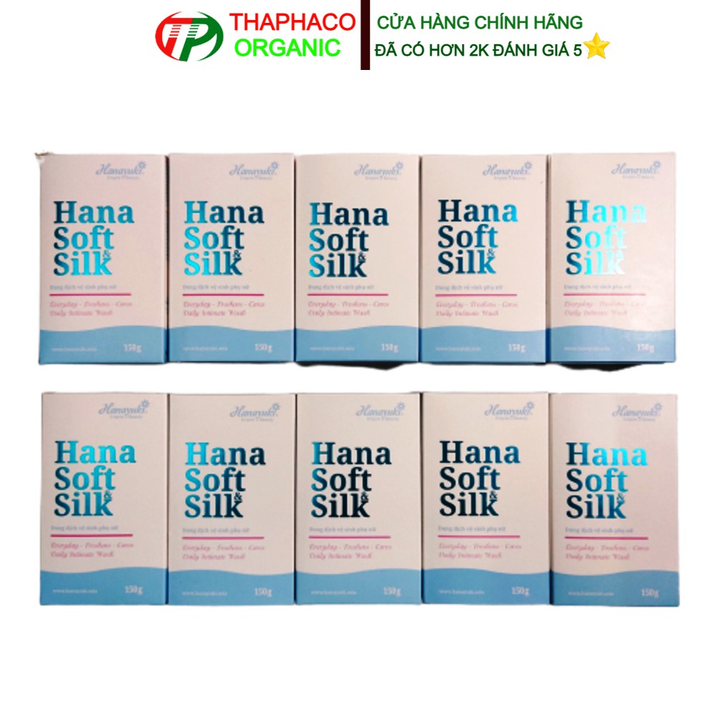 Combo 10 Hana Soft Silk Chai 150gr Date 2024 Chính Hãng - Dung Dịch Vệ Sinh Hanayuki - Dung Dịch Vệ Sinh Phụ Nữ Hanayuki