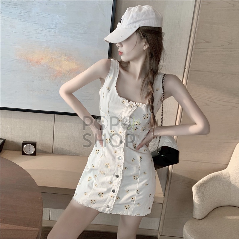 Váy ôm body hoa cúc nhí xinh xắn trẻ trung