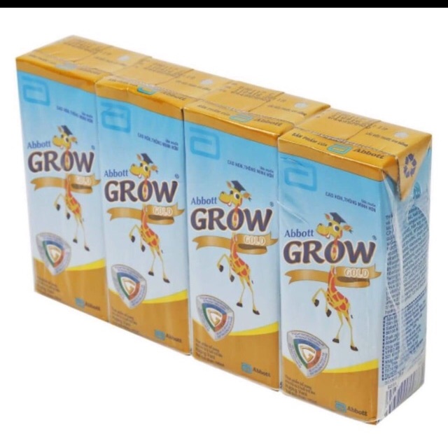 Thùng 12 lốc sữa Abbott Grow hương vani 180ml