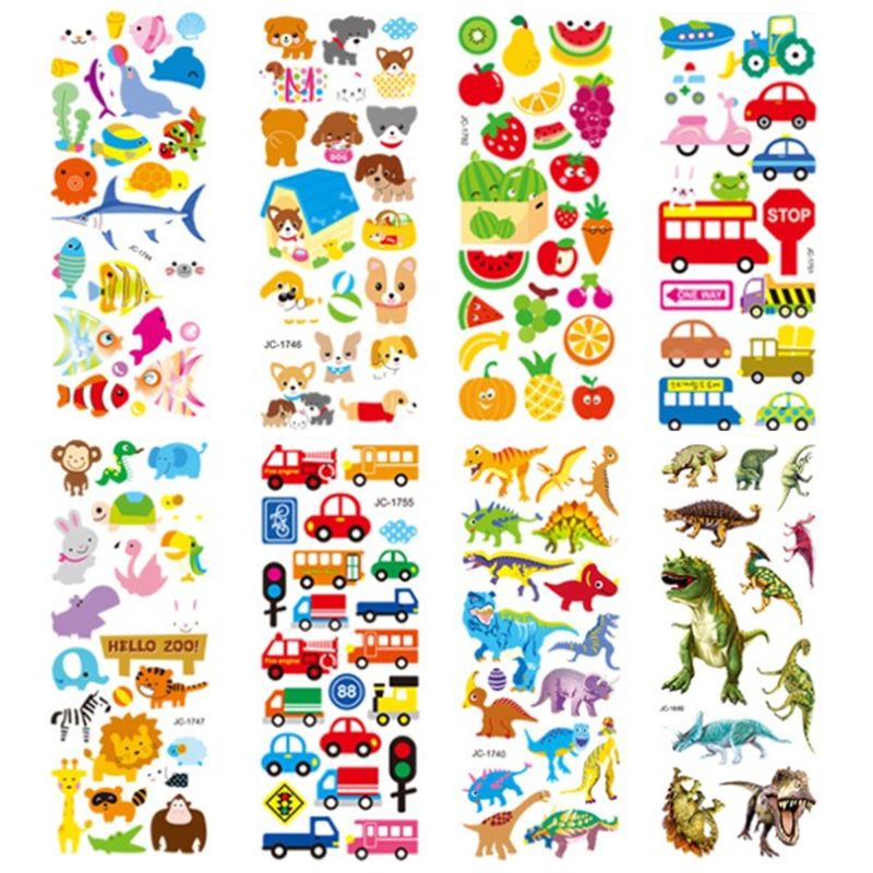 Set 500+ hình dán 3D cho trẻ em / trẻ mới biết đi gồm