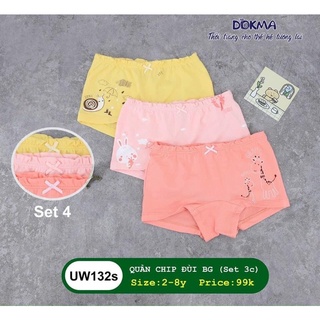 Set 3 chip đùi Dokma cho bé gái