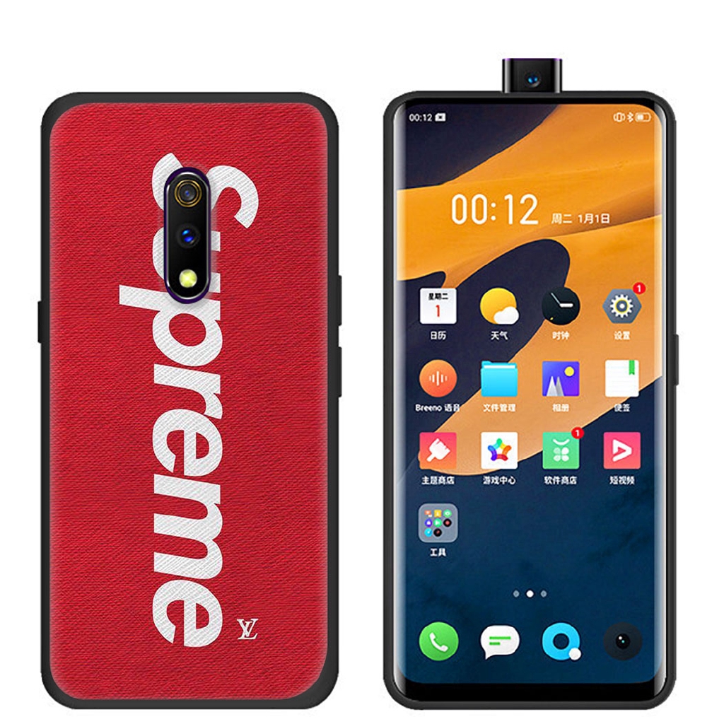 Ốp điện thoại Silicon in chữ Supreme cho OPPO Reno Z 2 2Z 10X Ace 2F Realme 3 Pro X Lite 2 A5