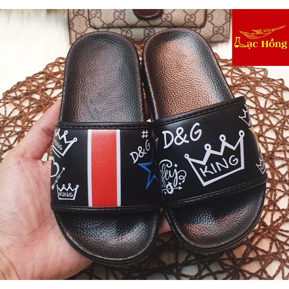 Dép trẻ em quai ngang in hình cho bé từ 4 đến 14 tuổi Lạc Hồng