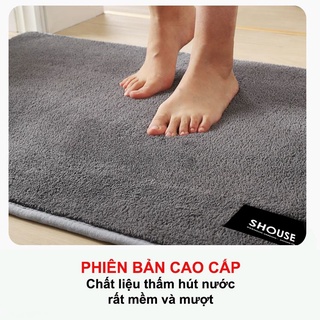 Thảm Trải Sàn Chùi Chân lau chân KRS01 Shouse thấm nước nhà tắm phòng bếp khách sạn 3d chông trượt welcome