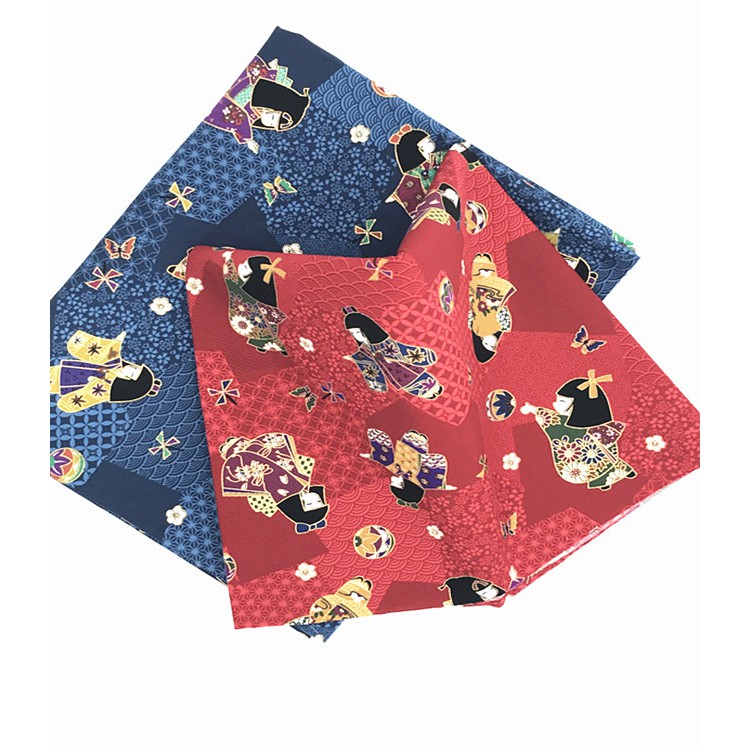 Cuộn Vải satin 100% cotton 50 * 150cm Phong Cách Nhật Bản