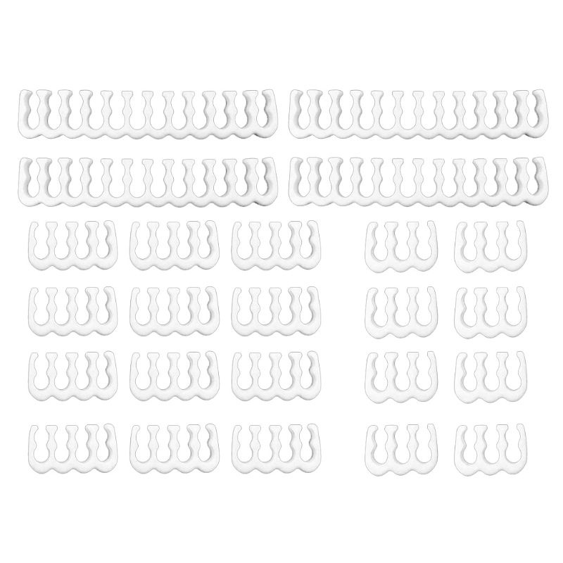 Set 24 Lược Chải Dây Cáp Gọn Gàng 3 4mm