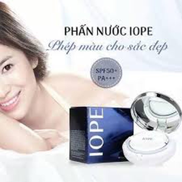 Phấn nước I.O.P giúp che khuyết điểm và không gây bết dính [ Sơn Lương Shop Hà Nội ]
