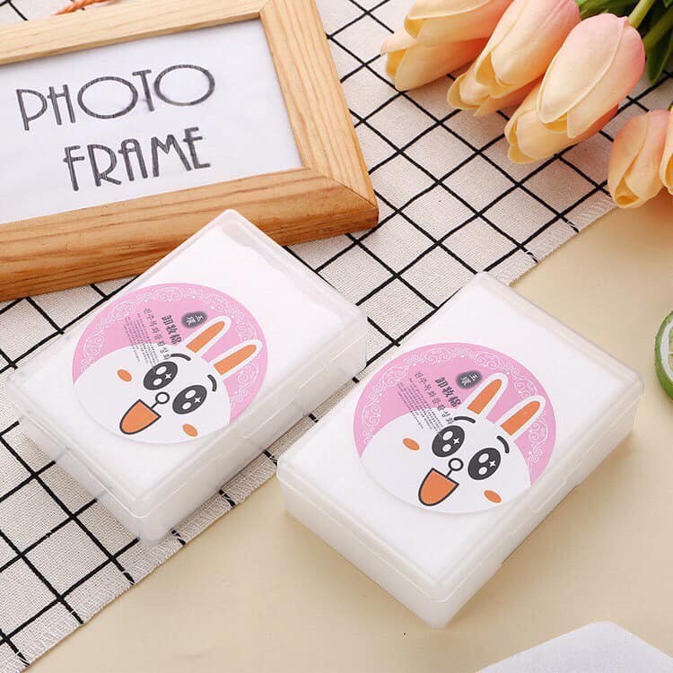 Hộp 80 Miếng Bông Tẩy Trang Mềm Mại Tiện Dụng Mini