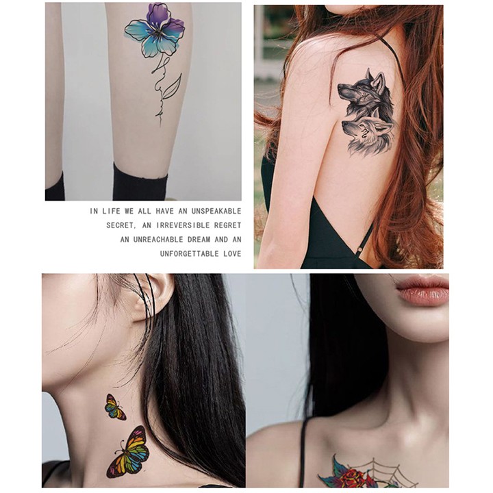 Set 30 miếng dán hình xăm, tatoo hình siêu đẹp mẫu tự chọn shop banbuongiagoc_92welike